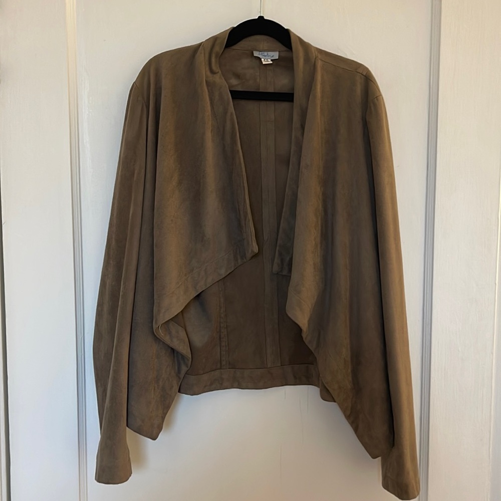 Faux suede jacket